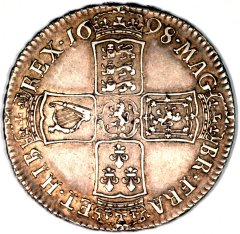 Reverse of 1698 Halfcrown