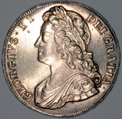 George II on Obverse of 1741 Crown