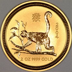 2004 Year of the Monkey Gold Coin
