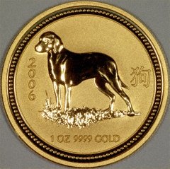 2006 Year of the Dog Gold Coin