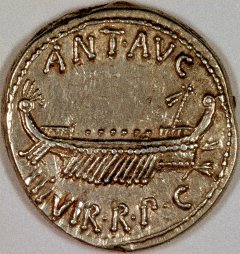 Obverse of Mark Antony Silver Denarius